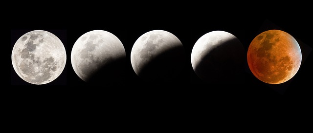 moon 月 皆既月食 lunar eclipse